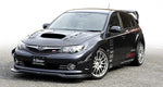 VARIS FRONT LIP SPOILER FOR OEM BUMPER FOR 2007-14 SUBARU WRX STI [GRB]