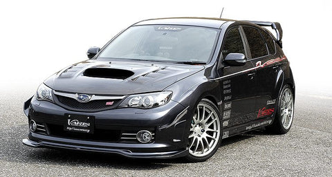 VARIS FRONT LIP SPOILER FOR OEM BUMPER FOR 2007-14 SUBARU WRX STI [GRB]