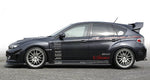 VARIS FRONT LIP SPOILER FOR OEM BUMPER FOR 2007-14 SUBARU WRX STI [GRB]
