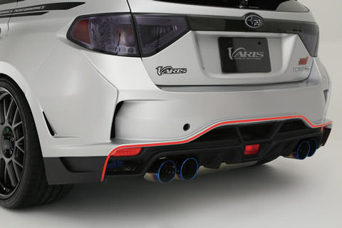 VARIS ULTIMATE REAR BUMPER SIDE SPLITTER FIN SET FOR 2008-14 SUBARU WRX [GRB]