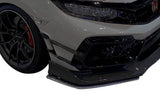 VARIS ARISING-II FRONT BUMPER LIP GUARDS FOR 2017-19 HONDA CIVIC TYPE R [FK8]