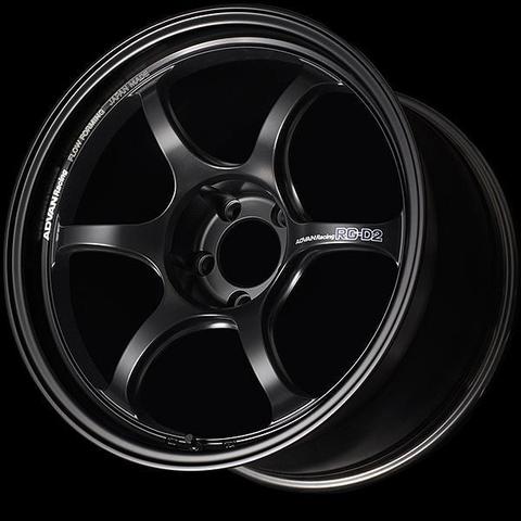 Advan RG-D2 18x10.5 +24 5x120 Semi Gloss Black Wheel