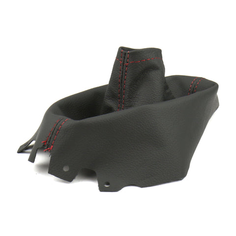 AutoStyled Black Leather Shift Boot w/ Red Stitching Subaru WRX 2015+