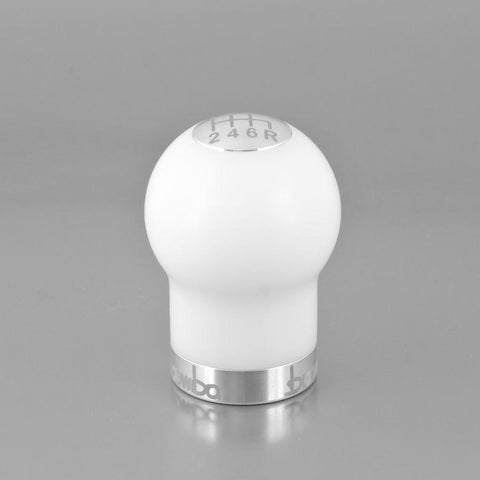 Boomba Racing White Round Shift Knob 270G - V2 | 2015+ Subaru WRX
