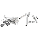 Borla ATAK Cat Back Exhaust w/ Carbon Fiber Black Tip Honda Civic Type R 2017-2019 (140738CFBA)