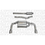 Corsa 08-14 Mitsubishi Lancer Evolution X Sedan 2.0L Polished Sport Dual Rear Cat-Back Exhaust