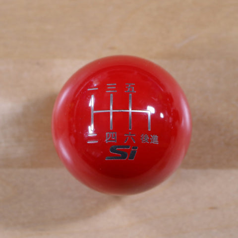 GLOSS RED WEIGHTED - 6 SPEED SI JAPANESE ENGRAVING - HONDA FITMENT