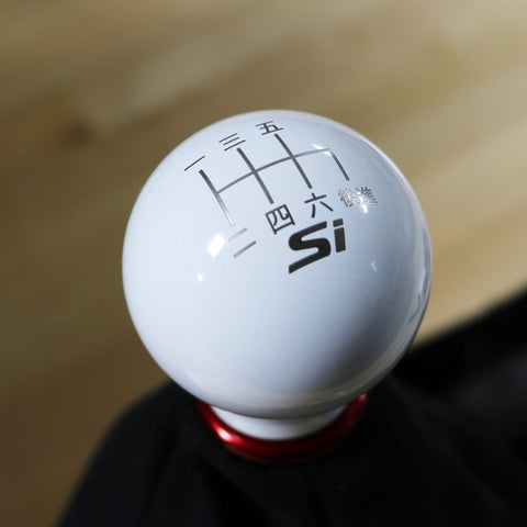 GLOSS WHITE WEIGHTED - 6 SPEED SI JAPANESE ENGRAVING - HONDA FITMENT