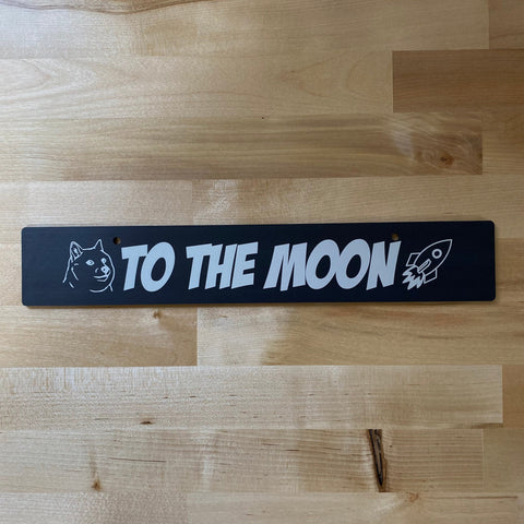 "TO THE MOON" PLATE DELETE