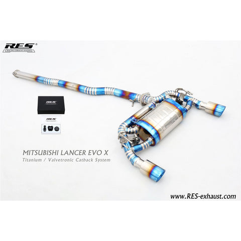 RES Valvetronic Catback Exhaust - EVO X