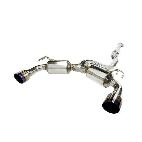 Invidia Dual N1 Titanium Tip Cat Back Exhaust Mitsubishi Evo X 2008-2015