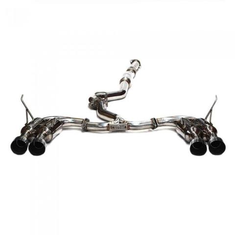 Invidia R400 Gemini Single Layer Quad SS Tip Cat Back Exhaust Subaru WRX/STI 2015-2021