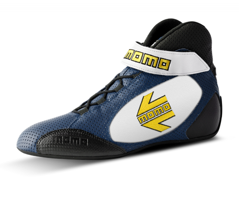 MOMO GT Pro Racing Shoe Blue/White Size 46