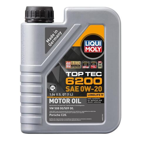 LIQUI MOLY 1L Top Tec 6200 Motor Oil 0W-20