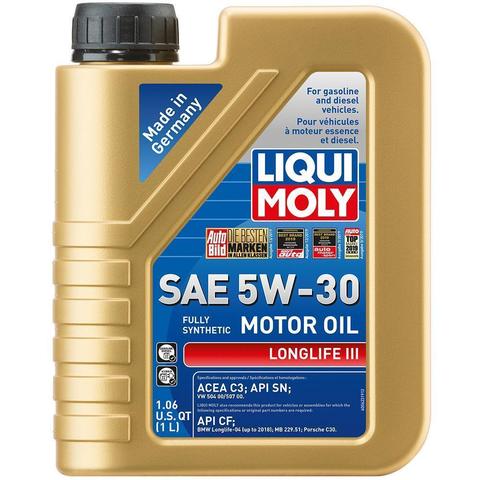 LIQUI MOLY 5L Longlife III Motor Oil 5W-30