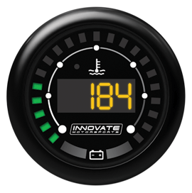 Innovate MTX Digital Water Temperature & Battery Gauge Kit Dual Function - Universal