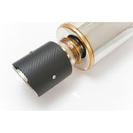 Remark Cat Back Exhaust Spec I-Single Tip Carbon Fiber Tip Cover Honda Civic Type R 2017-2019