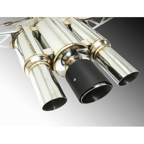 Remark Cat Back Exhaust Spec III-Triple Tip Carbon Fiber Tip Cover Honda Civic Type R 2017-2019