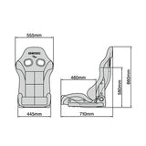Bride Stradia III Reclining Seat - Black / Aramid-Black Shell / Standard Cushion
