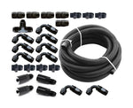Torque Solution Braided Fuel Line Kit for -6 Aeromotive FPR & Flex Fuel Kit | Multiple Subaru Fitments