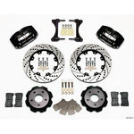Wilwood Dynapro Radial Black Slotted & Drilled Front Brake Kit 2002 Subaru WRX w/ 15-in Wheels